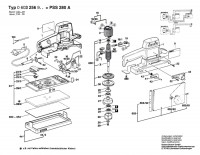Bosch 0 603 256 903 Pss 280 A Orbital Sander 220 V / Eu Spare Parts